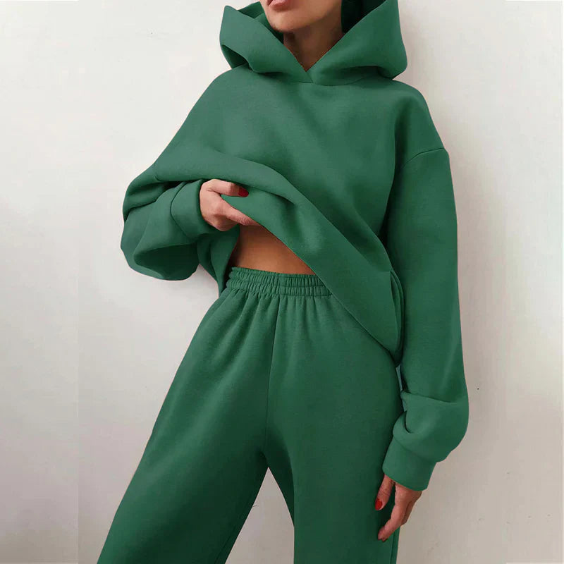 Fleece-Trainingsanzug für Herren aus Polyester – bequem und warm für Training und Entspannung, normale Passform, mehrere Größen 2