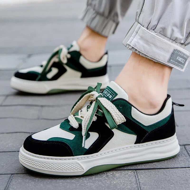 Herrenschuhe, klassisch, urban Stil, Schnürung, synthetisches Material-1