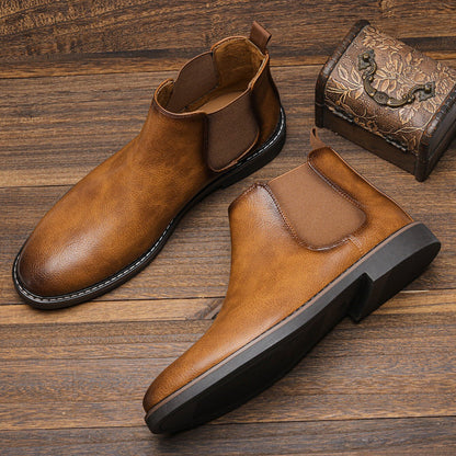 Variant image for Herren-Chelsea-Stiefel, elegantes Leder, Slip-On-8