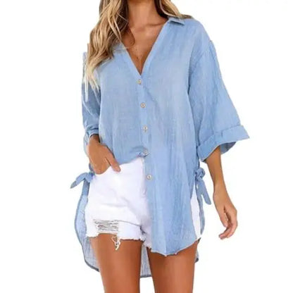 Weiße Bluse Damen aus hochwertigem Material – lässige und elegante Bluse für alle Anlässe 8