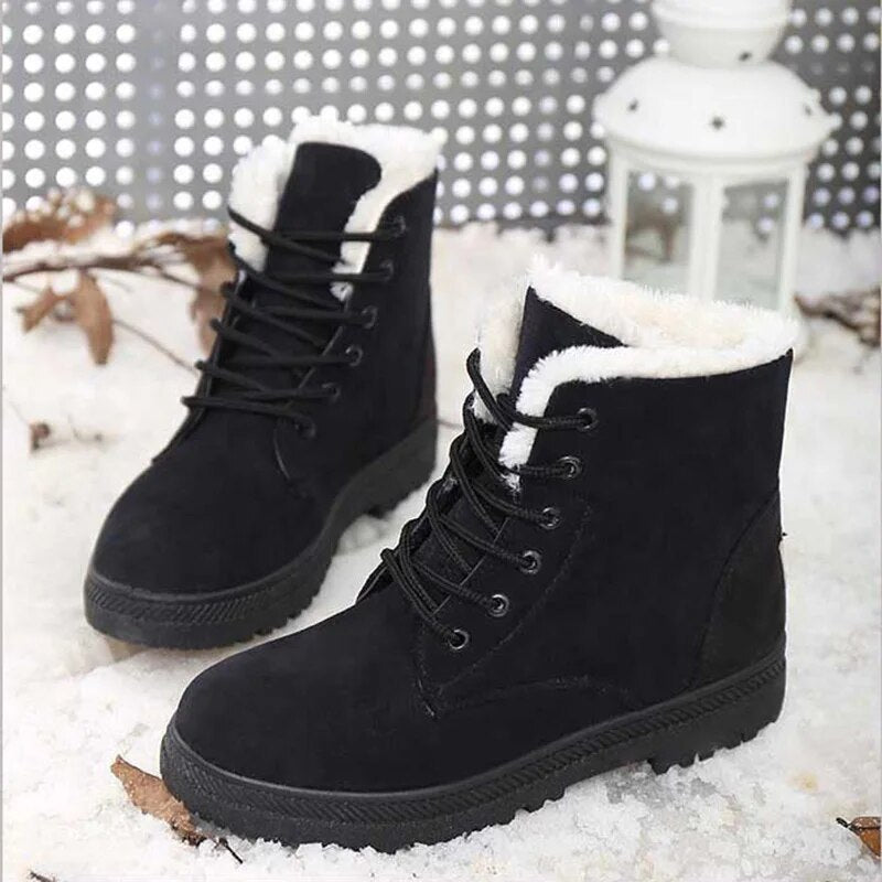 Damen-Schneestiefel, wasserfest, Fleece gefüttert, synthetisch-1