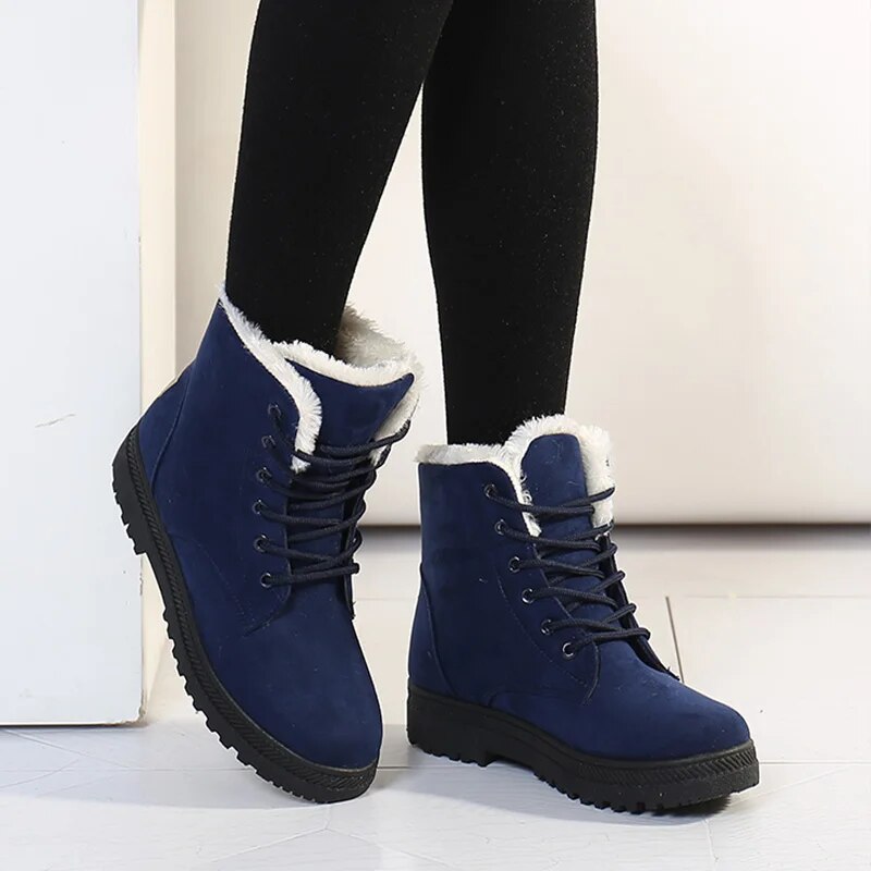 Damen-Schneestiefel, wasserfest, Fleece gefüttert, synthetisch-3
