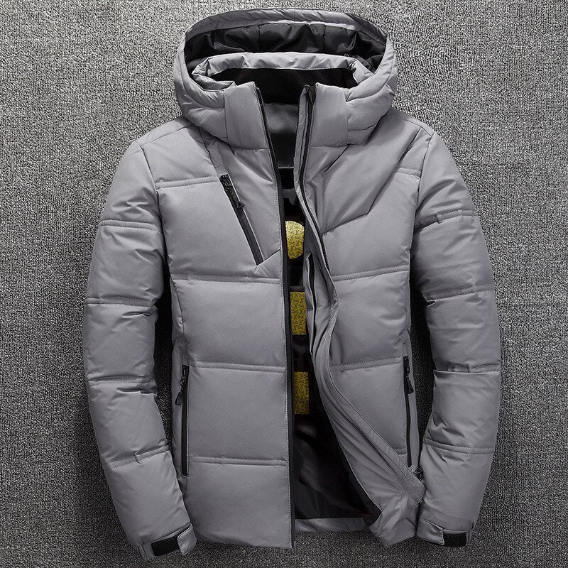 Herren-Winterjacke, abnehmbarer Kapuze, Polyester, extra, warm, strapazierfähig 1