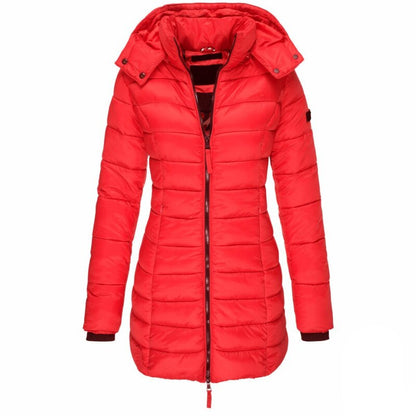 Variantenbild für Damen-Daunenjacke mit Kapuze und Reißverschluss, aus Polyester-31