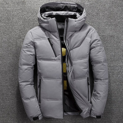 Herren-Winterjacke, abnehmbarer Kapuze, Polyester, extra, warm, strapazierfähig 7