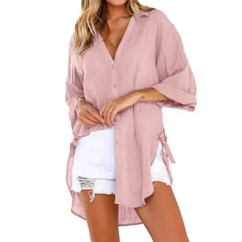 Weiße Damenbluse aus hochwertigem Material – lässige und elegante Bluse für alle Anlässe 3
