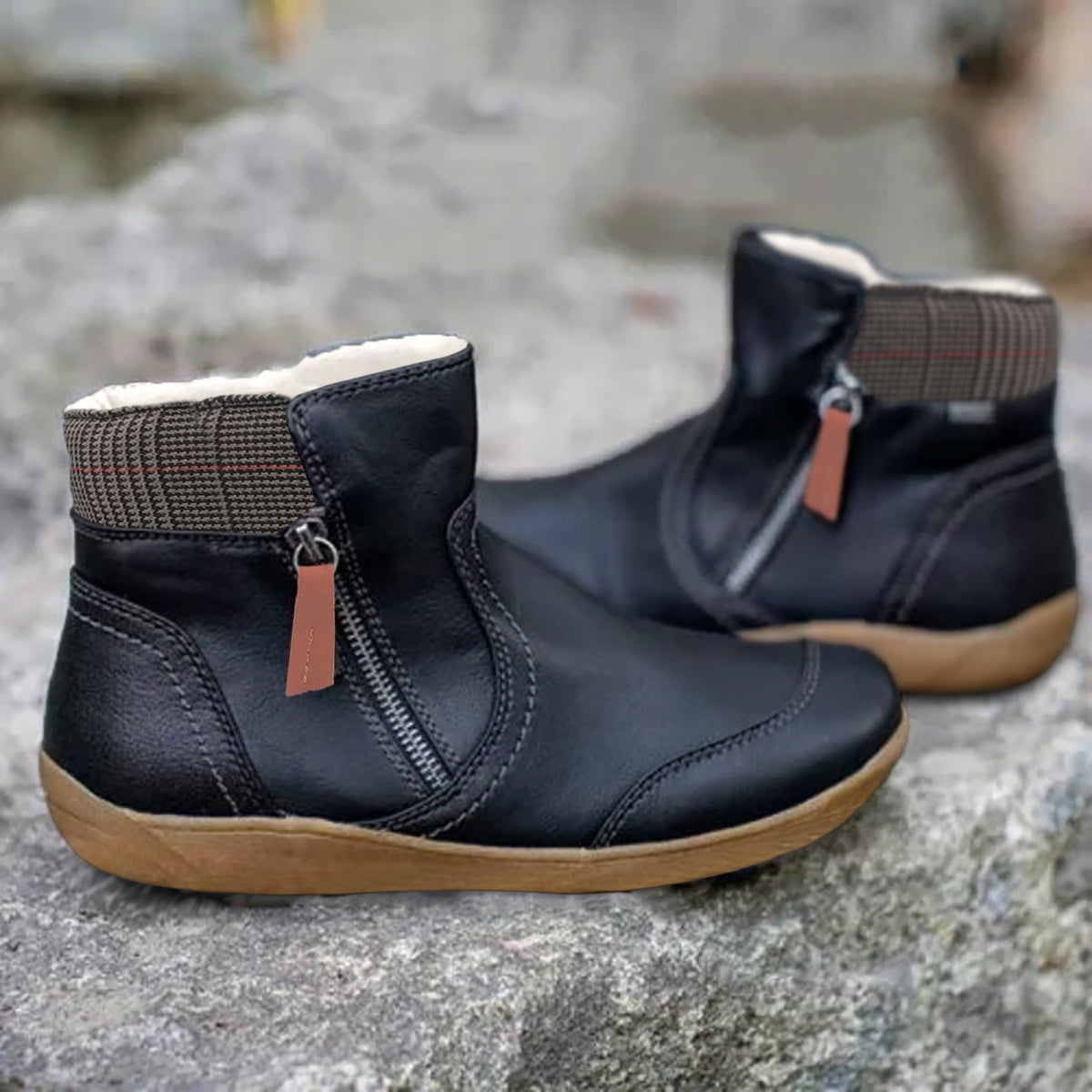 Variant image for Damen-Orthopädische Stiefel, wasserfest, Leder-10
