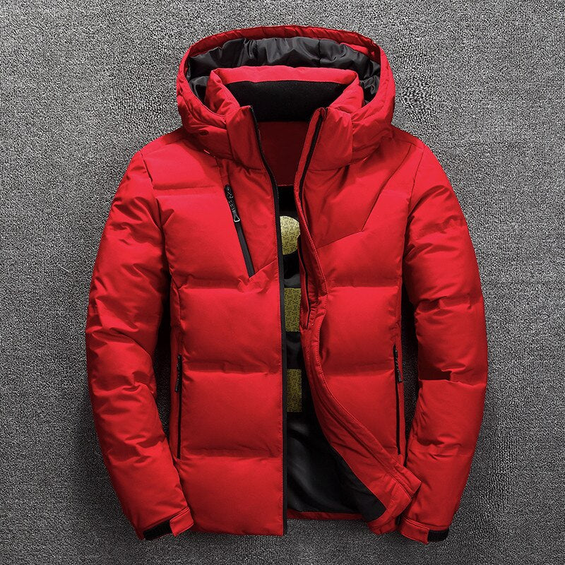 Herren-Winterjacke, abnehmbarer Kapuze, Polyester, extra, warm, strapazierfähig 10