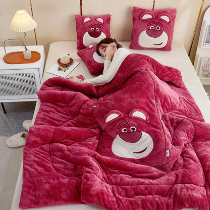 Decken und Kissen, weiche Decke, ergonomischer Halt 11