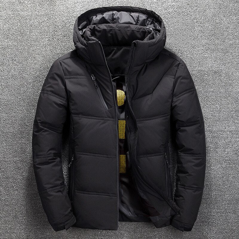 Herren-Winterjacke, abnehmbarer Kapuze, Polyester, extra, warm, strapazierfähig 8