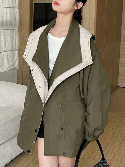 Variant image for Damen-Lange Winterjacke, Klassisches Polyester, für Kalte, Tage-1