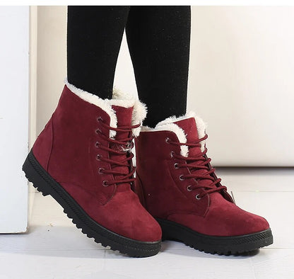 Damen-Schneestiefel, wasserfest, Fleece gefüttert, synthetisch-4