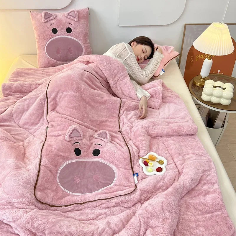 Decken und Kissen, weiche Decke, ergonomischer Halt 12