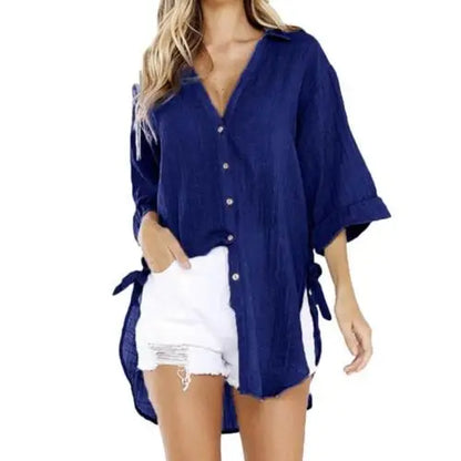 Weiße Bluse Damen aus hochwertigem Material – lässige und elegante Bluse für alle Anlässe 11