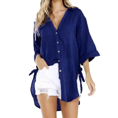 Weiße Bluse Damen aus hochwertigem Material – lässige und elegante Bluse für alle Anlässe 5