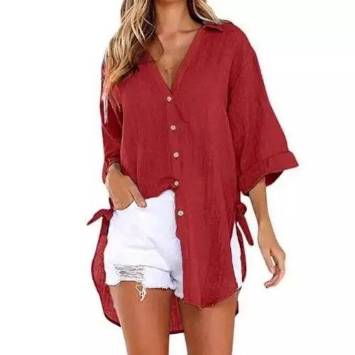 Weiße Damenbluse aus hochwertigem Material – lässige und elegante Bluse für alle Anlässe 6