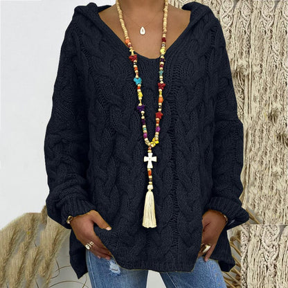 Variant image for Damen-Hoodie, Zopfstrick, weiche Acryl-Mischung-19