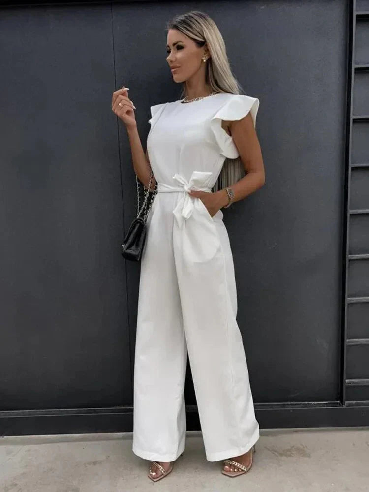 Variant image for Damen-Jumpsuit, weites Bein, hochwertiger Stoff-11