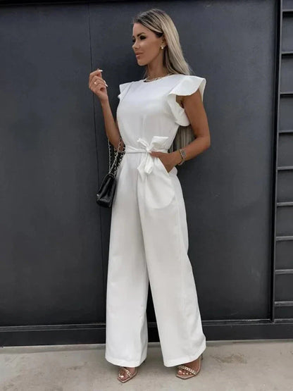 Variant image for Damen-Jumpsuit, weites Bein, hochwertiger Stoff-11