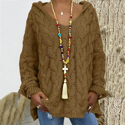 Variant image for Damen-Hoodie, Zopfstrick, weiche Acryl-Mischung-32