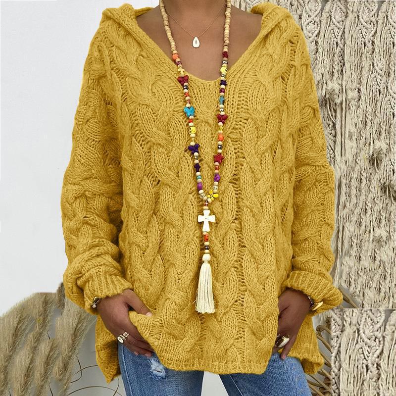 Variant image for Damen-Hoodie, Zopfstrick, weiche Acryl-Mischung-57