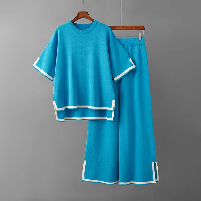 Variant image for Damen-Co-ord-Set, Set, kurzärmelige Viskosefaser-7
