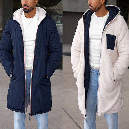 Herren-Wendejacke, zweie Looks, hochwertige Stoffe-2