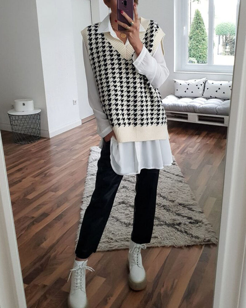 Strickweste für Damen aus Acryl – lässige Passform für Herbst und Winter, ideal für Layering-Styling 2