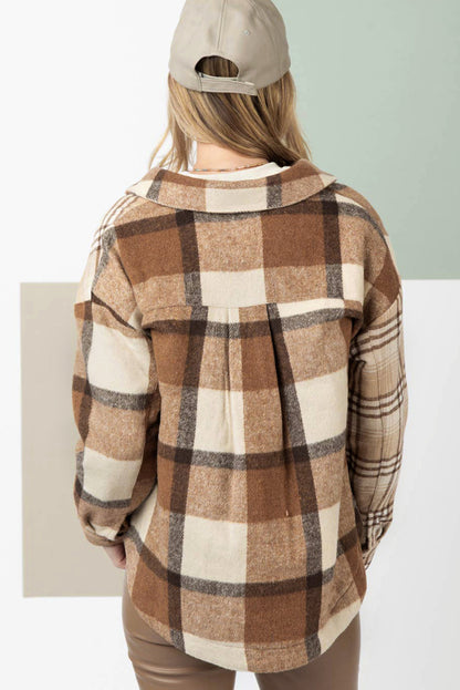 Damen-Flanellhemd, klassisches Karo, Design, weicher Flanell-3
