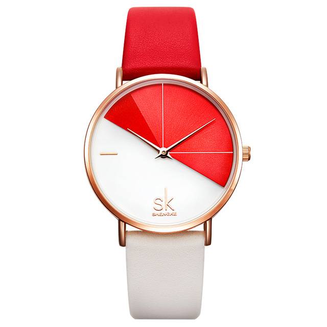 Variant image for Herrenuhr, rund, diagonales Design, aus Edelstahl, mit PU-Lederband-3