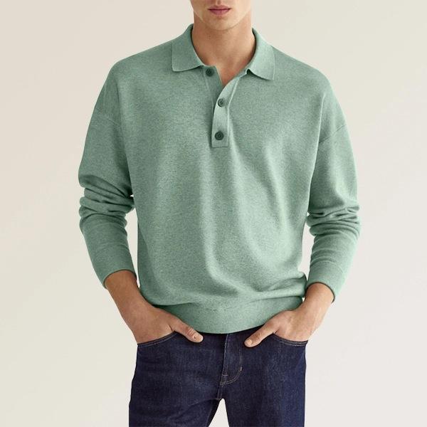 Herren-Polohemd, klassische Baumwolle, zeitloses Design-3