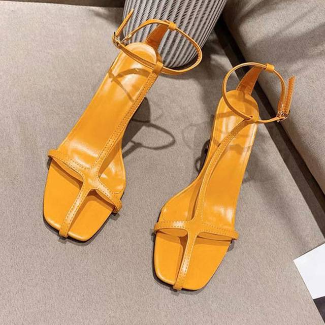 Variantenbild für Damen-Gladiator-Sandalen aus PU-Leder mit hohem Absatz 5-8 cm-3