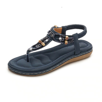 Variant image for Damen-Sandalen, Bling-Details, PU-Leder, T-Riemen-Design-6