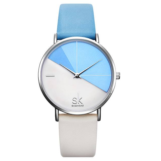 Variant image for Herrenuhr, rund, diagonales Design, aus Edelstahl, mit PU-Lederband-5