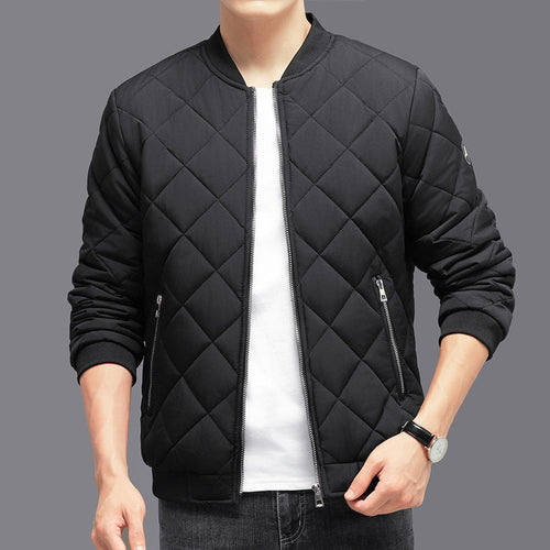 Herren Baumwolljacke Over Size Synthetisches Leder-1