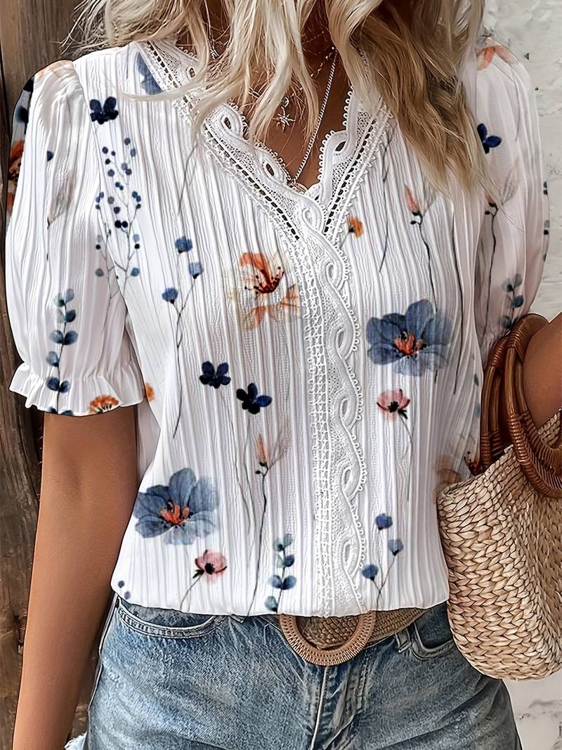 Damenbluse modernes vielseitiges Polyester 3