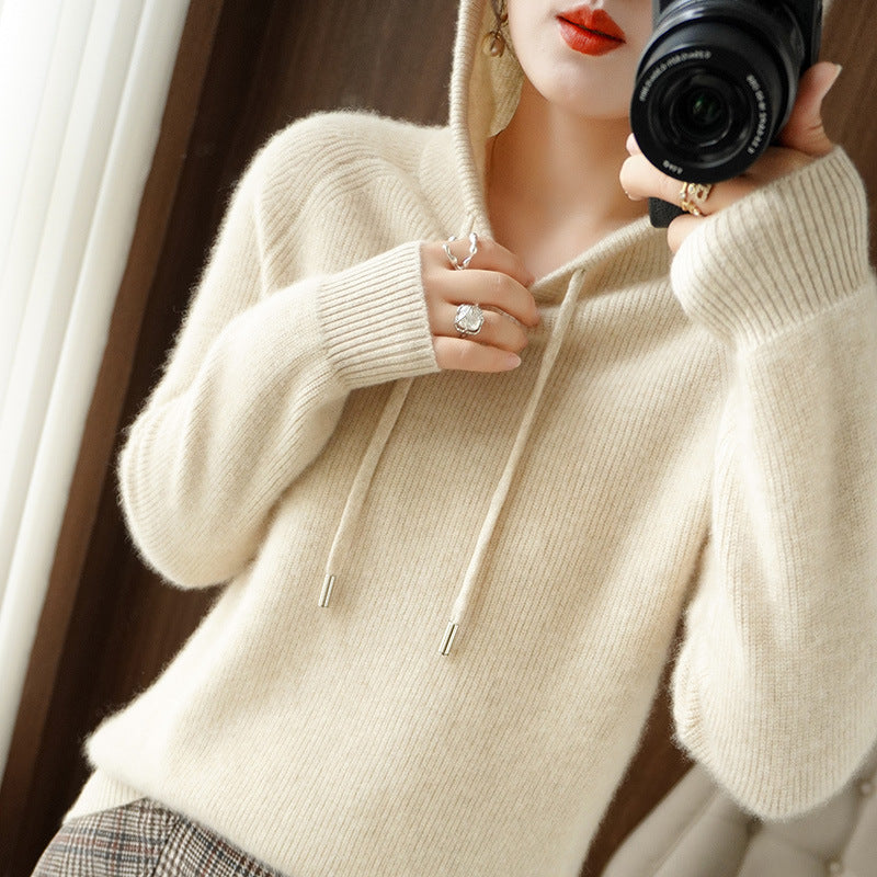 Langer Damen-Hoodie aus 100% Baumwolle – Relaxed Fit mit Kapuze, modernes Design für den Alltag 13