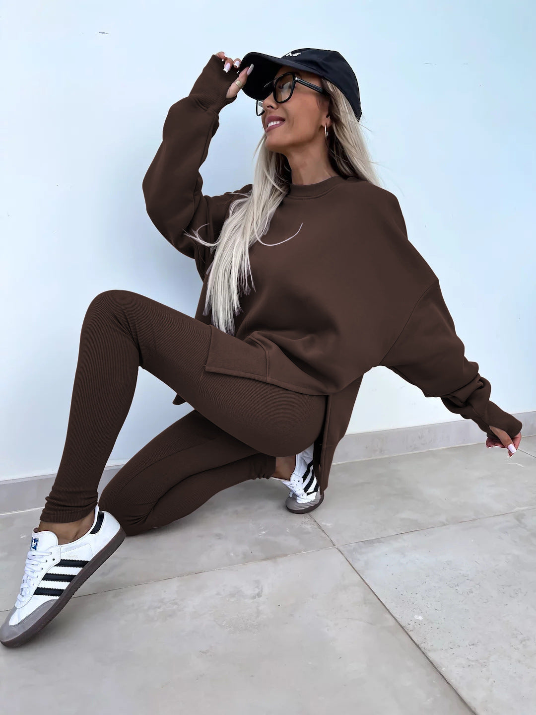 Lässiges Damen-Winter-Set mit langen Ärmeln – strapazierfähiges Polyester, modernes Design für kalte Tage 11