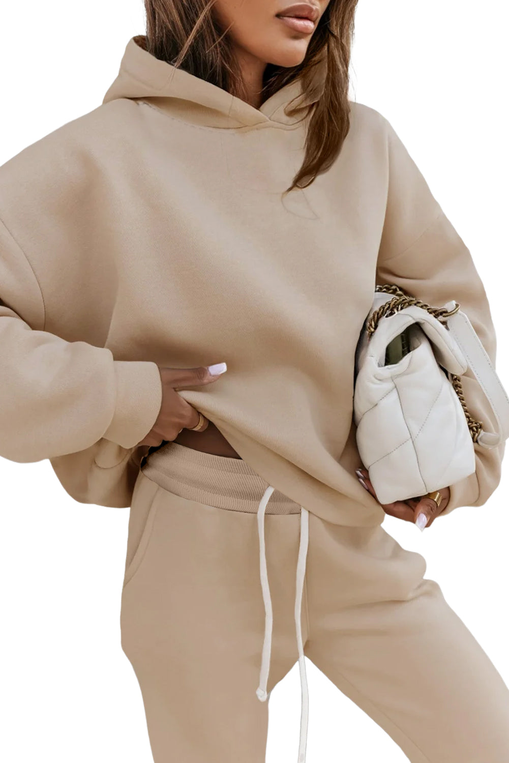 Damen-Winter-Set im klassischen Stil, 100% Polyester-4