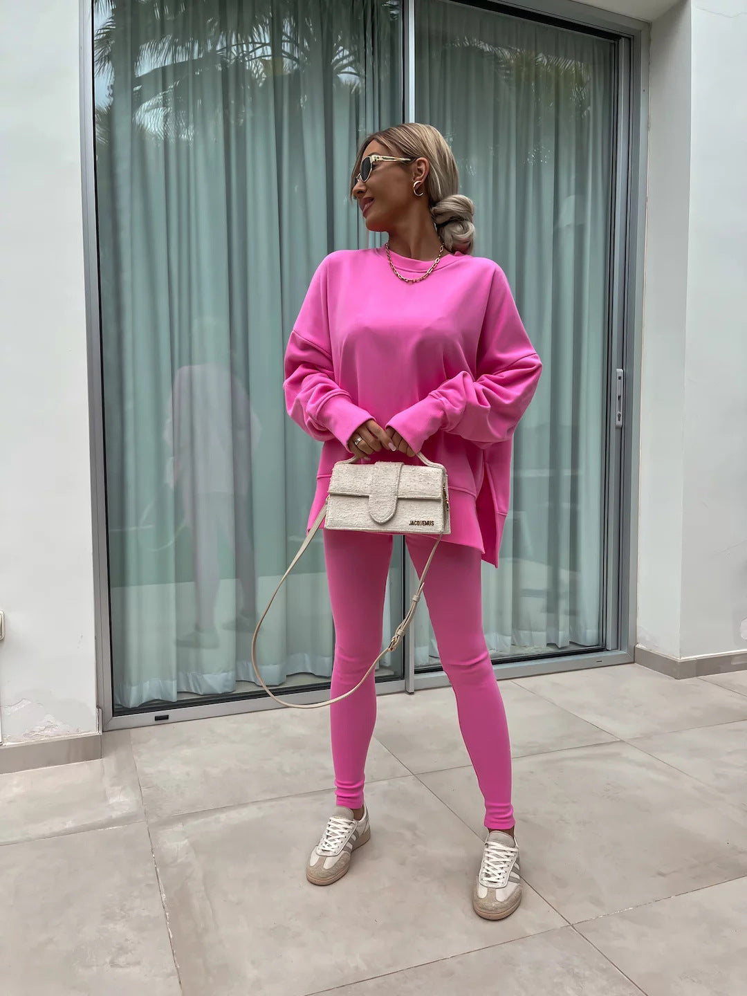 Lässiges Damen-Winter-Set mit langen Ärmeln – strapazierfähiges Polyester, modernes Design für kalte Tage 13