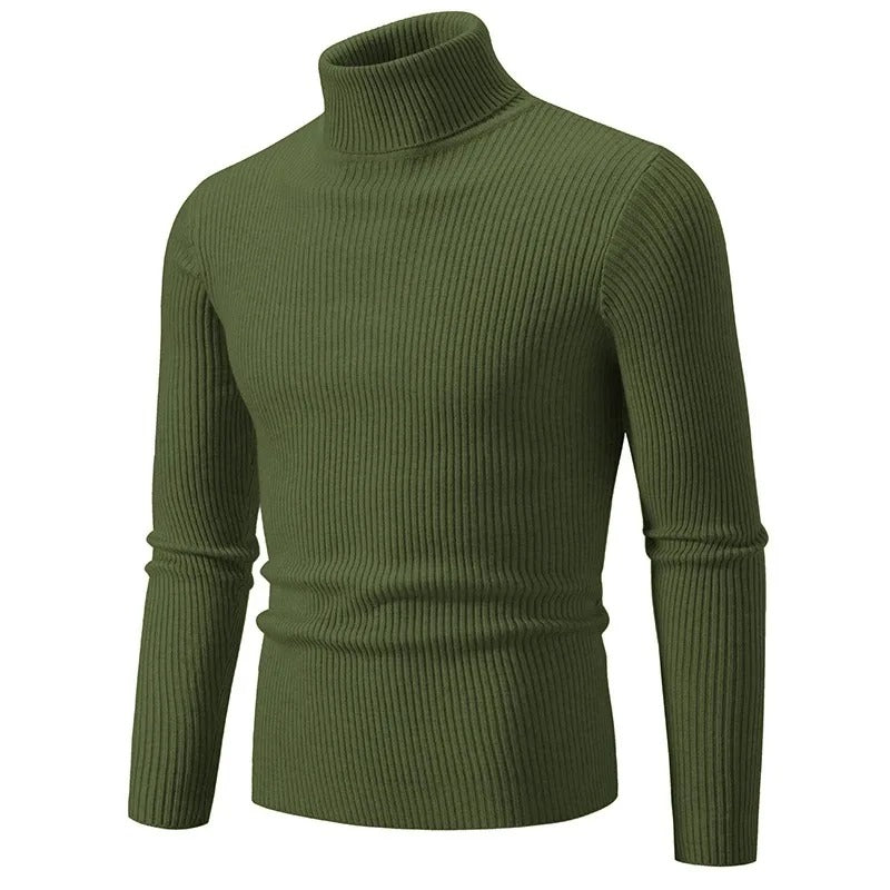 Variant image for Damen-Strickpullover, gestreifter Rollkragen, Acrylmischung-36