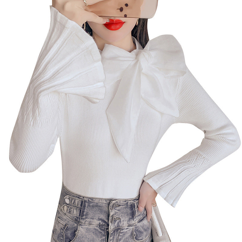 Damen-Pullover, Glockenärmel, dickes Material-6
