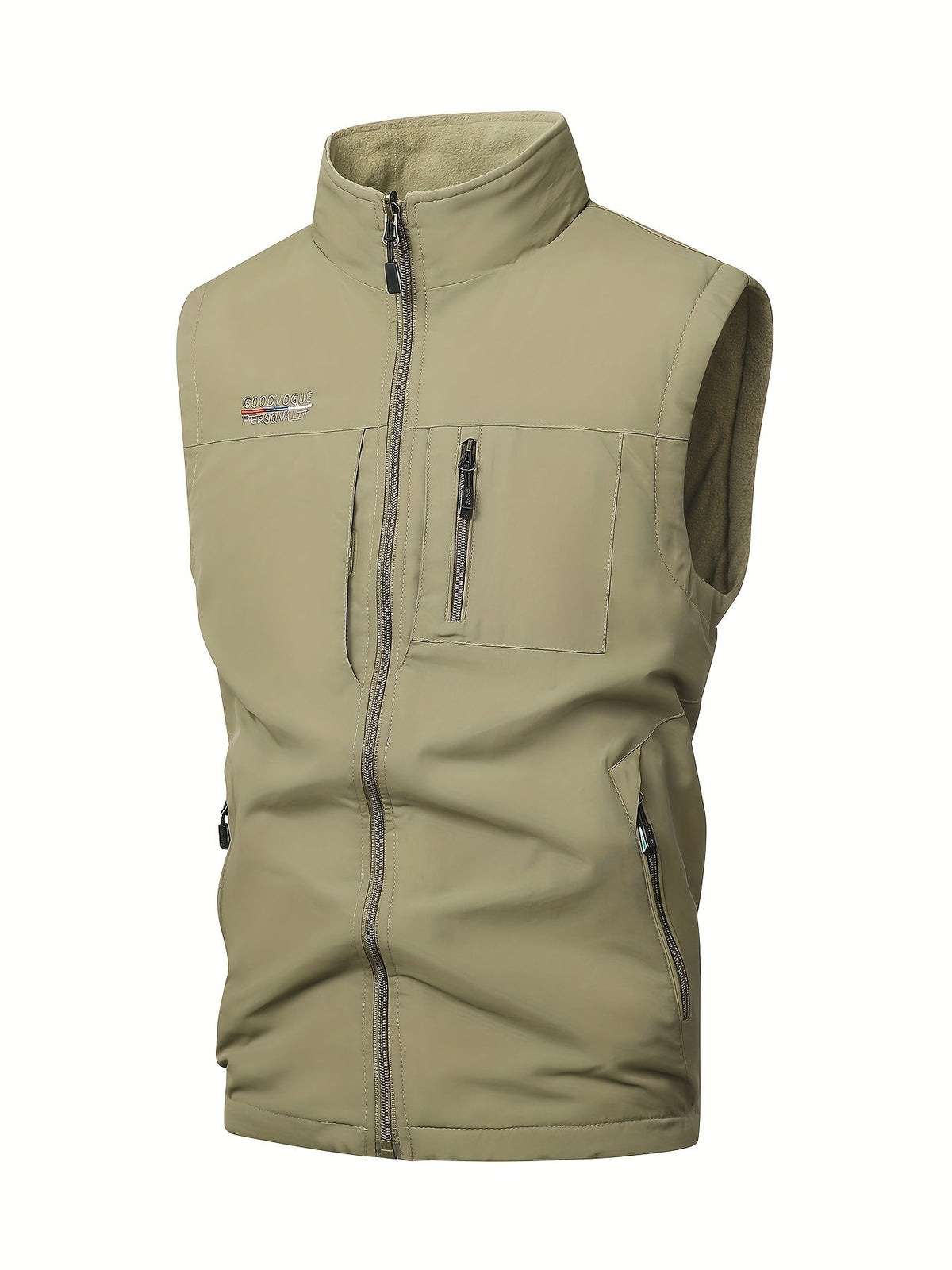 Herren-Westen, wendbar, monochromes Polyester, für Outdoor-Einsatz-2