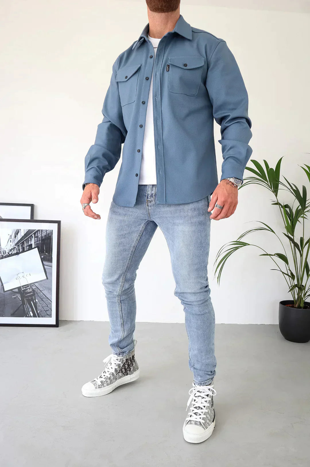 Herrenjacke, Knopfverschluss, Premium, Qualität, für Herbst und Winter-2