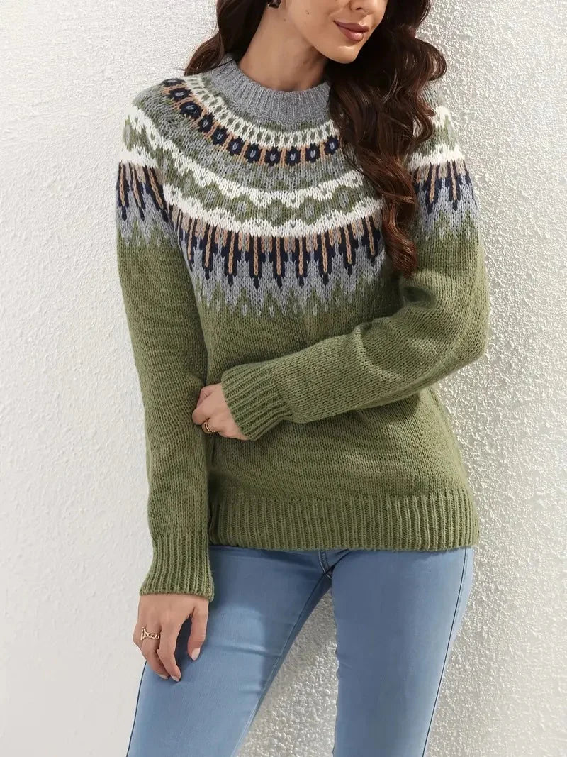 Variant image for Damen-Strickpullover, leichte weiche Passform, atmungsaktive Faser-6