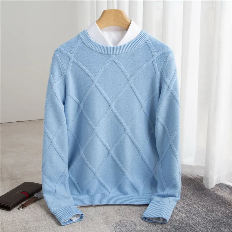 Herren-Pullover, warm und bequem, moderner Stoffmischung-1