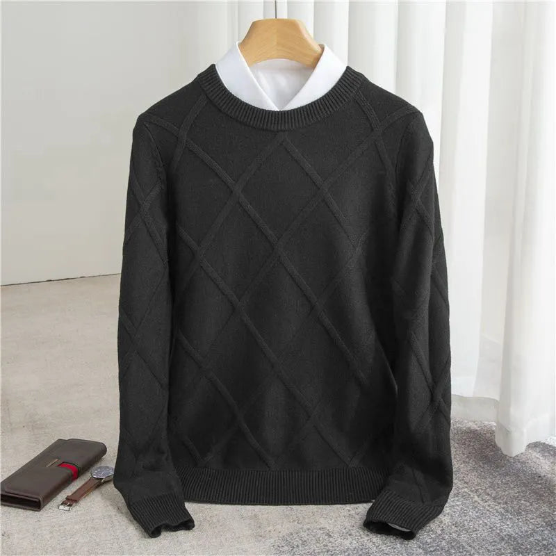 Variant image for Herren-Pullover, warm und bequem, moderner Stoffmischung-25