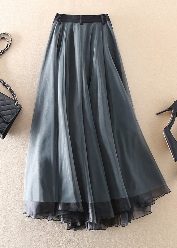 Damen-Tüllrock, eleganter langer elastischer Tüll-2