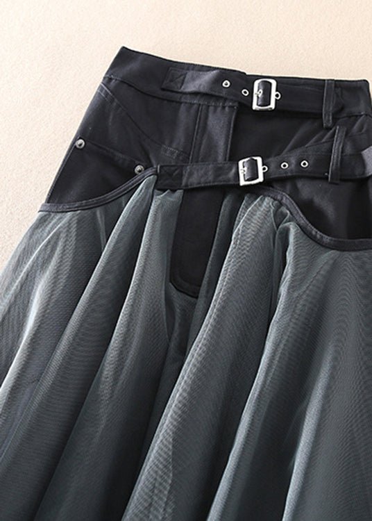 Damen-Tüllrock, eleganter langer elastischer Tüll-3