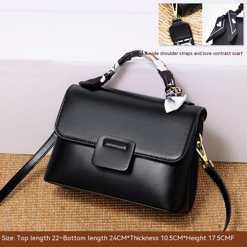 Damen Schultertasche Vielseitiger PU-Leder Elegantes Design mit Doppelte Schulterriemen-1